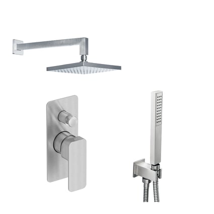 Σετ εντοιχισμού ντους Quadra Inox